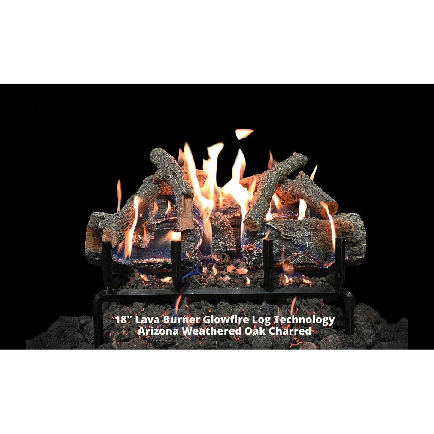 Grand Canyon GlowFire 18" Arizona Weathered Oak Charred Vented Gas Logs