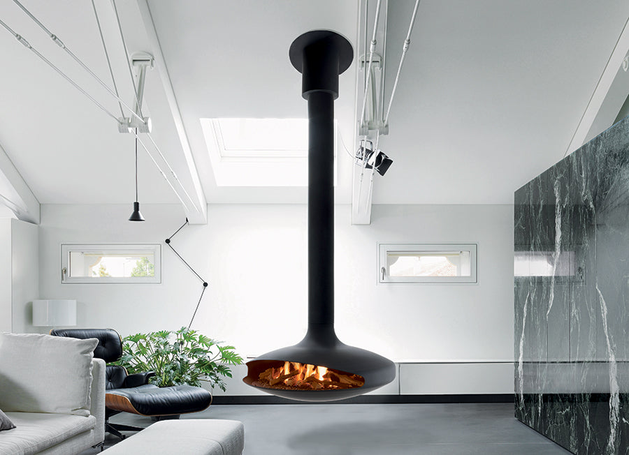 European Home Gyrofocus Gas Indoor Fireplace