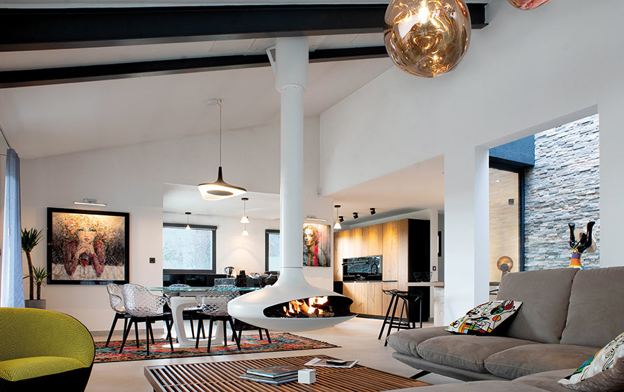 European Home Gyrofocus Gas Indoor Fireplace