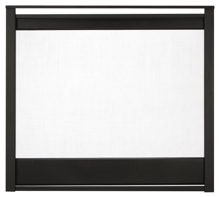 Heatilator Black Multi-Side Firescreen Front for Pier and See-Through Gas Fireplaces