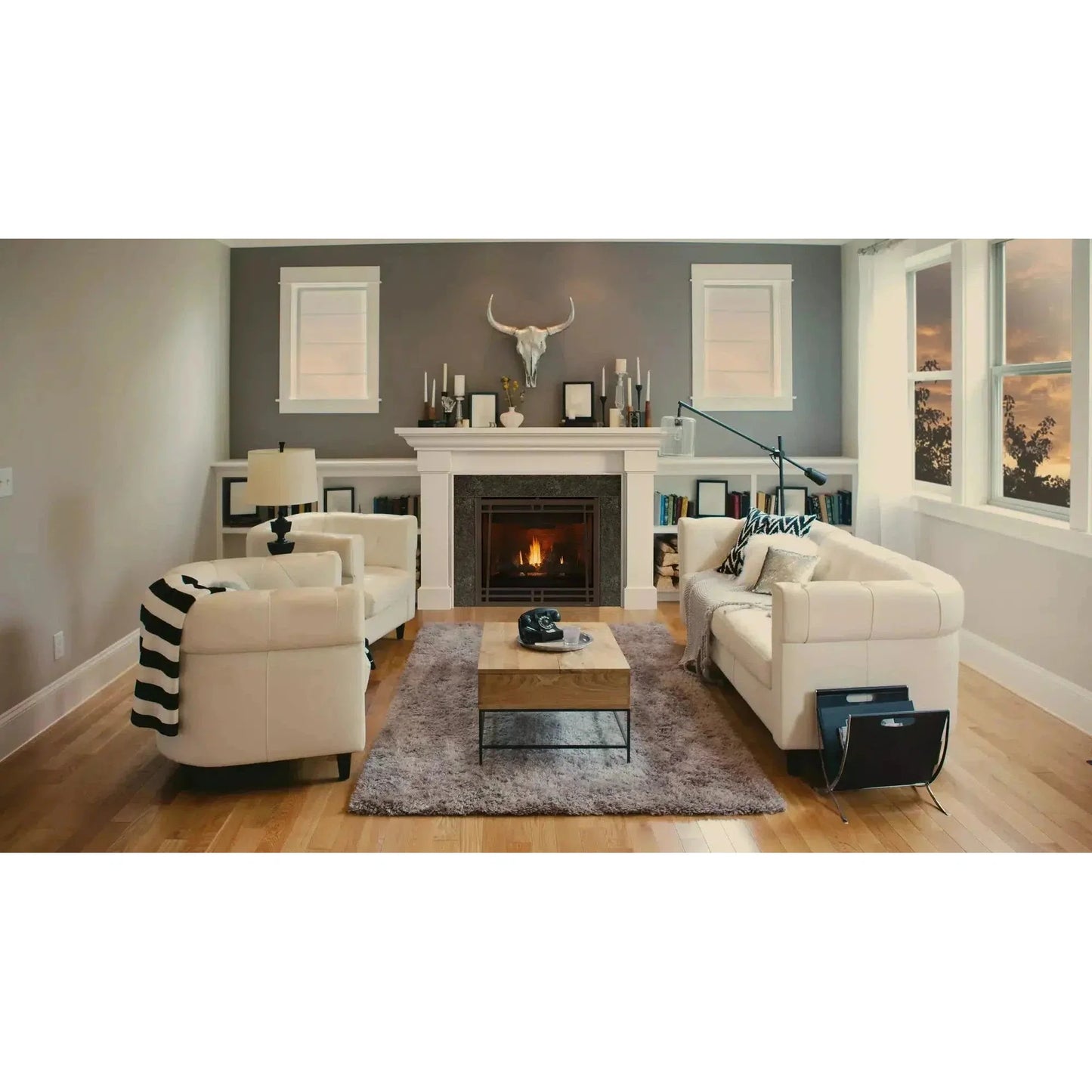 Heatilator Caliber 42" Traditional Top/Rear Direct Vent Propane Gas Fireplace With IntelliFire Touch Ignition System
