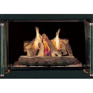 Heatilator Campfire 18" Fiber Natural Gas Log Set With Stainless Steel Burner and Hearth Kit