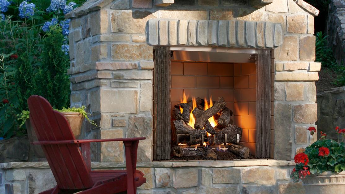 Heatilator Castlewood 42" Traditional Outdoor Wood Burning Fireplace
