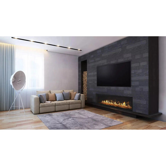 Heatilator Crave 60" Linear Contemporary Top Direct Vent Natural Gas Fireplace With IntelliFire Touch Ignition System