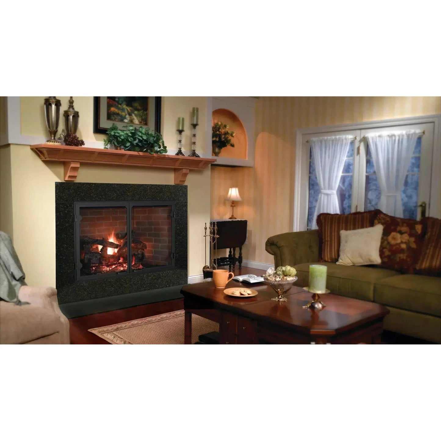 Heatilator Icon 60 36" Traditional Radiant Heat Wood Burning Fireplace With Multiple-Colored Refractory