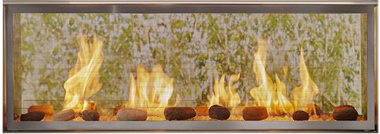 Heatilator Lanai See-Through 48" Linear Contemporary Outdoor Natural Gas Fireplace With IntelliFire Ignition System