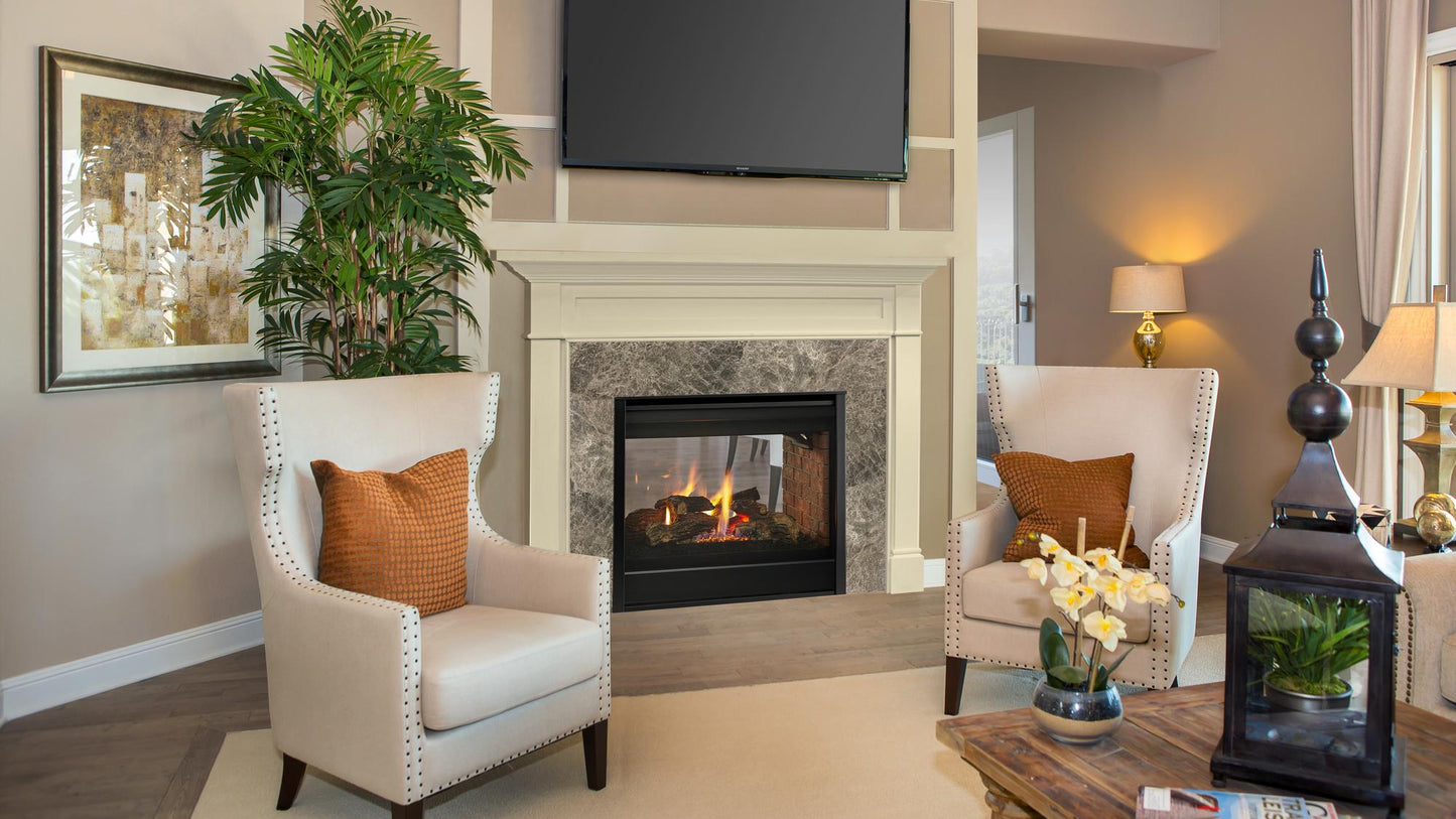 Heatilator See Through 36" Top/Rear Direct Vent Natural Gas Fireplace With IntelliFire Touch Ignition System