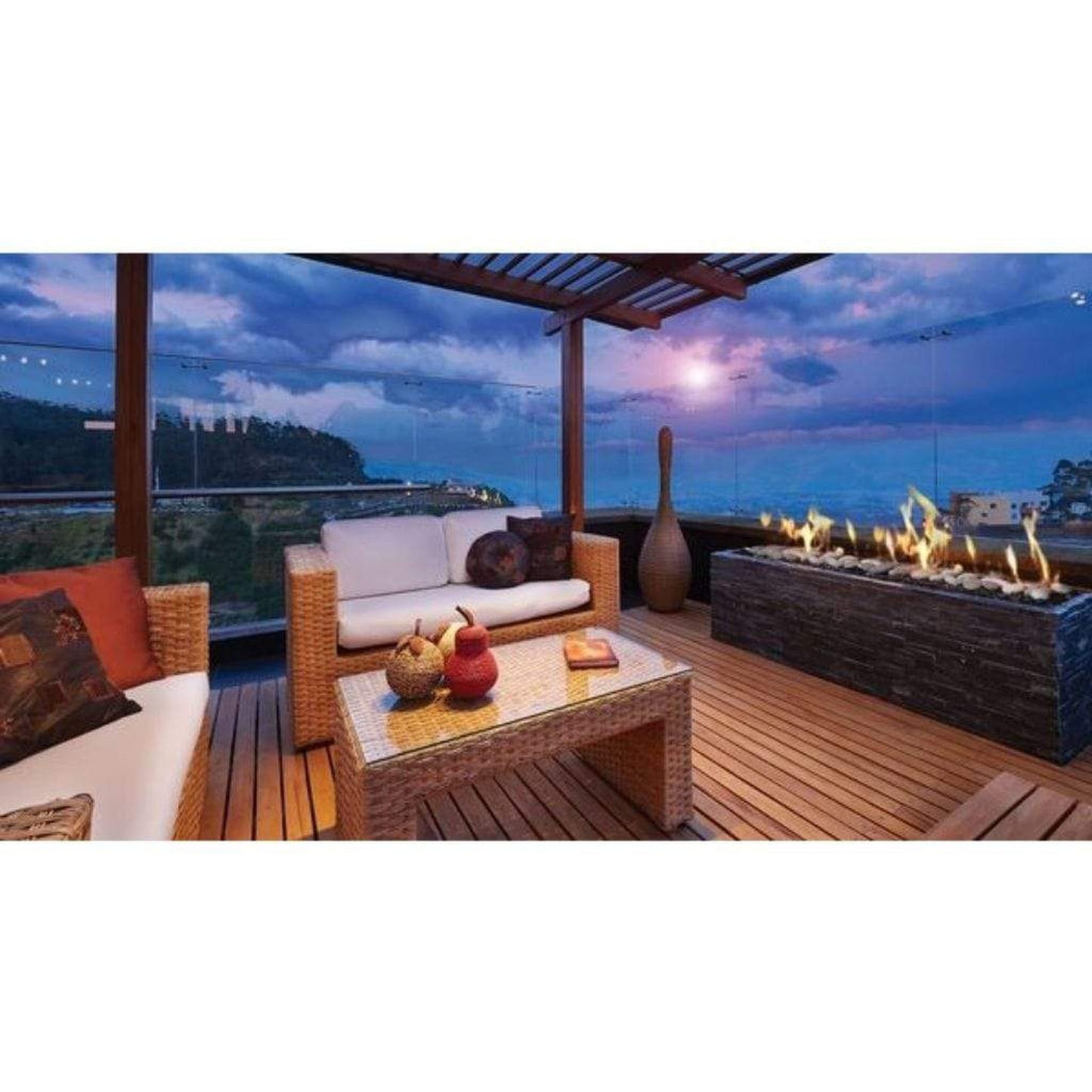 Kingsman Barbara Jean 72" Direct Spark Dexen Control, Natural Gas Outdoor Linear Burner