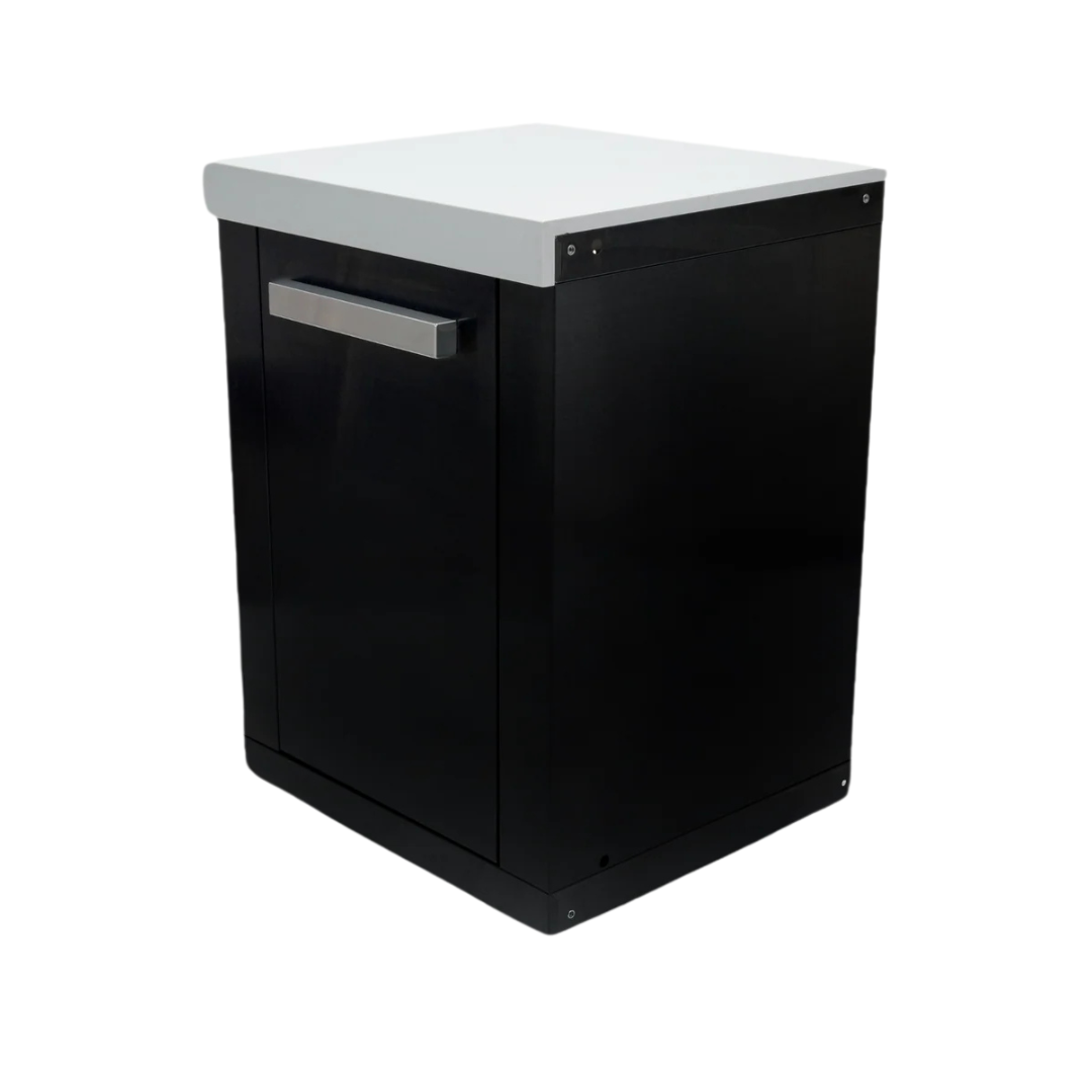 Mont Alpi Extra Storage Cabinet for Black Stainless Steel BBQ Islands - MA-EXC-BSS