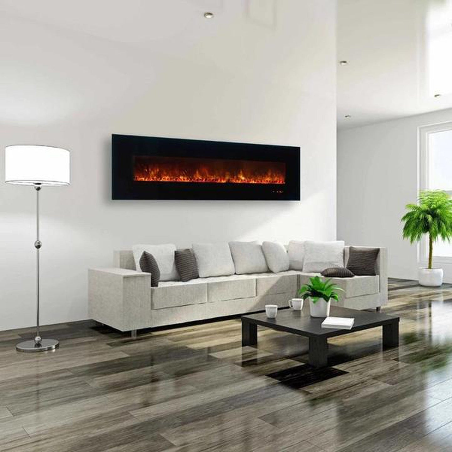 MODERN FLAMES AMBIANCE BG 2 95" WALL MOUNTED ELECTRIC FIREPLACE