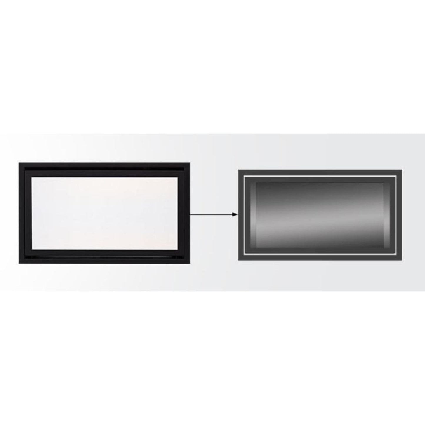 Majestic Pewter Clean Face Trim for Jade 42" Gas Fireplace