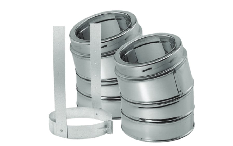 Majestic DuraTech 6" 30 Degree Stainless Steel Elbow Kit