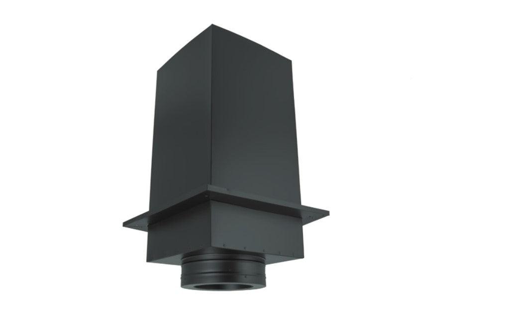 Majestic DuraTech 6" x 36" Black Square Ceiling Support Box