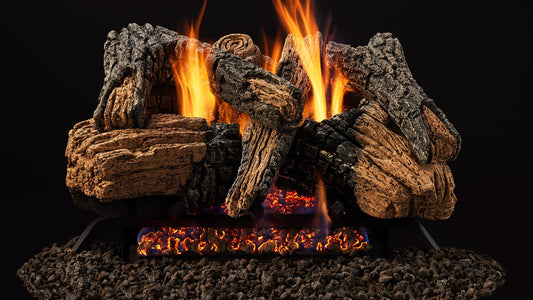 Majestic Duzy 3 30" 6-Piece Refractory Cement Vented Gas Log Set