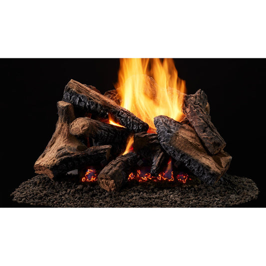 Majestic Duzy 5 24"/18" 8-Piece Fiber Ceramic Vented Gas Log Set