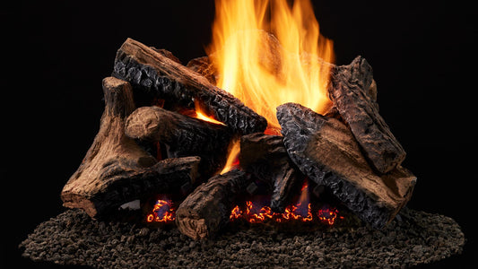 Majestic Duzy 5 30" 8-Piece Fiber Ceramic Vented Gas Log Set