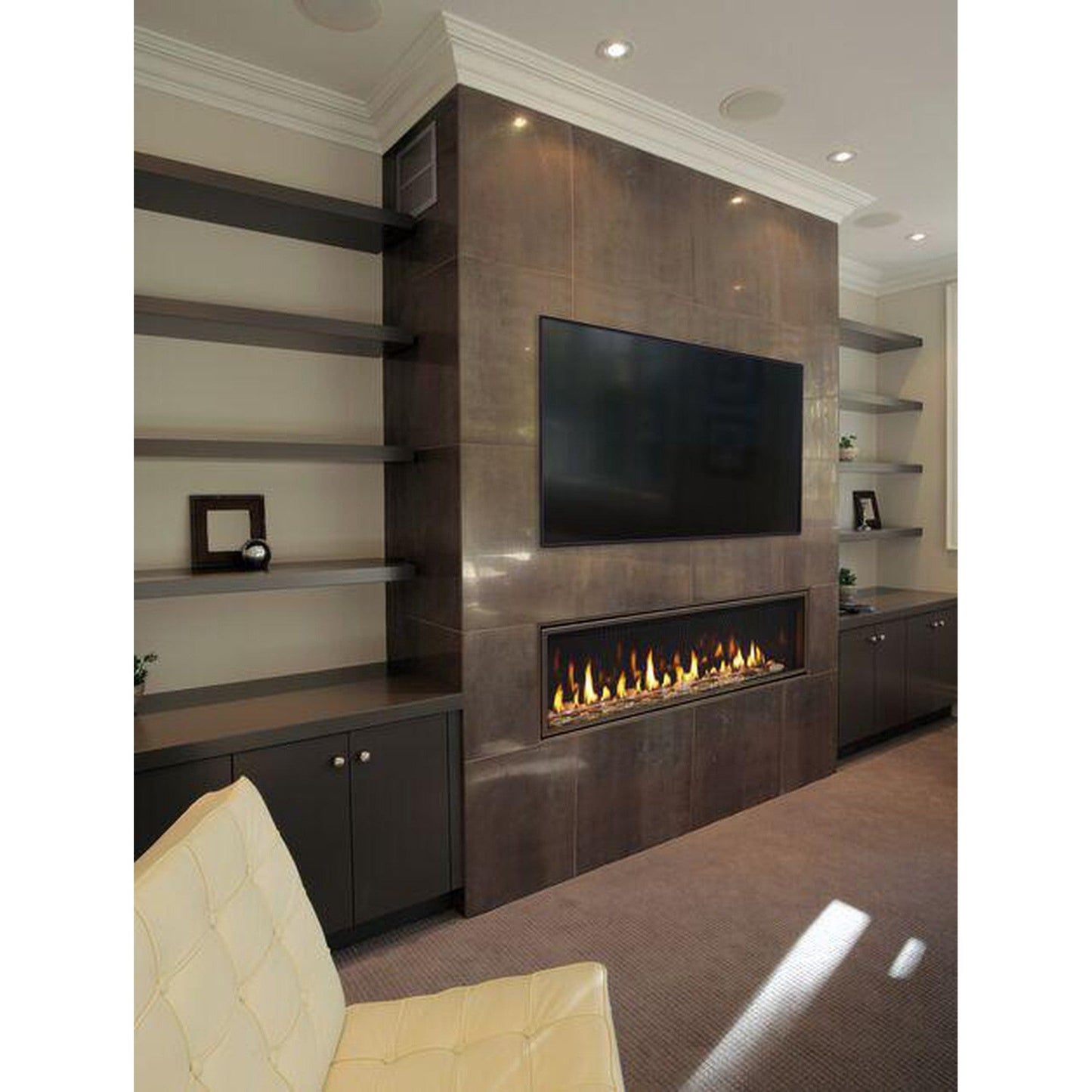 Majestic Echelon II 36" Linear Contemporary Direct Vent Natural Gas Fireplace With IntelliFire Touch Ignition System