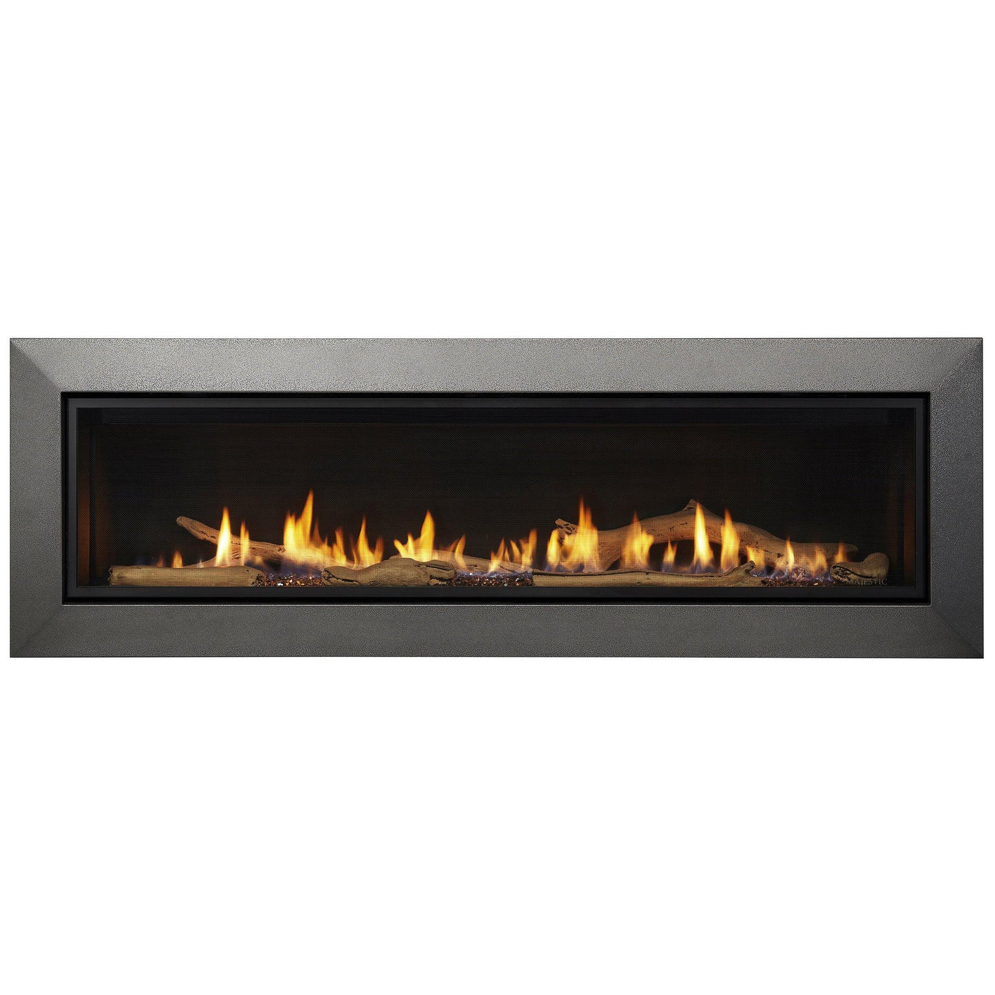 Majestic Echelon II 60" Linear Contemporary Direct Vent Natural Gas Fireplace With IntelliFire Touch Ignition System