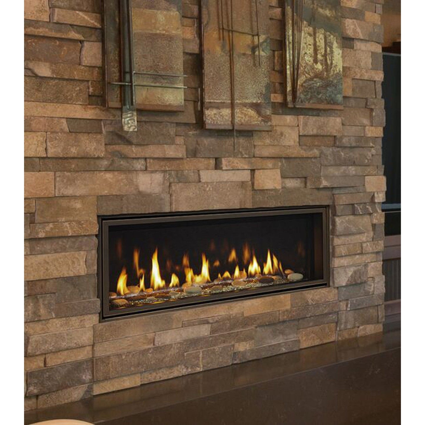 Majestic Echelon II See-Through 36" Linear Contemporary Direct Vent Natural Gas Fireplace With IntelliFire Touch Ignition System