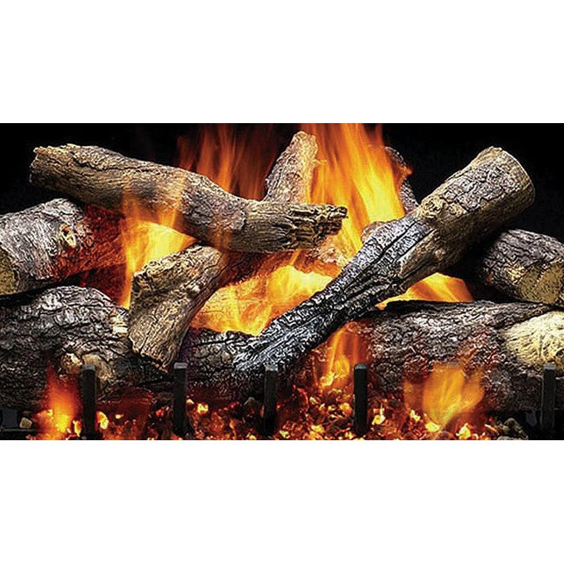 Majestic Fireside Grand Oak 24" 11-Piece 2-Tier Refractory Cement Vented Gas Log Set