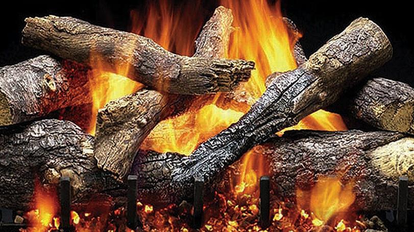 Majestic Fireside Grand Oak 30" 12-Piece 2-Tier Refractory Cement Vented Gas Log Set
