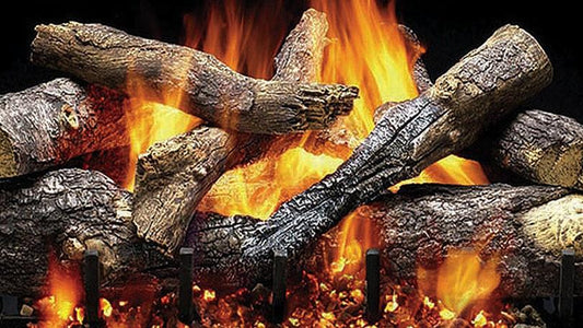 Majestic Fireside Grand Oak 30" 12-Piece 2-Tier Refractory Cement Vented Gas Log Set