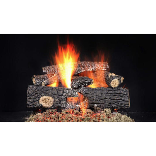 Majestic Fireside Realwood 18" 8-Piece Refractory Cement Vented Gas Log Set
