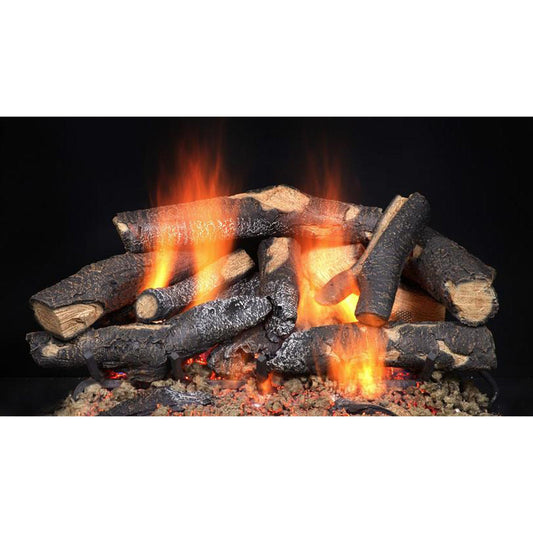 Majestic Fireside Supreme Oak 18" 12-Piece Refractory Cement Vented Gas Log Set