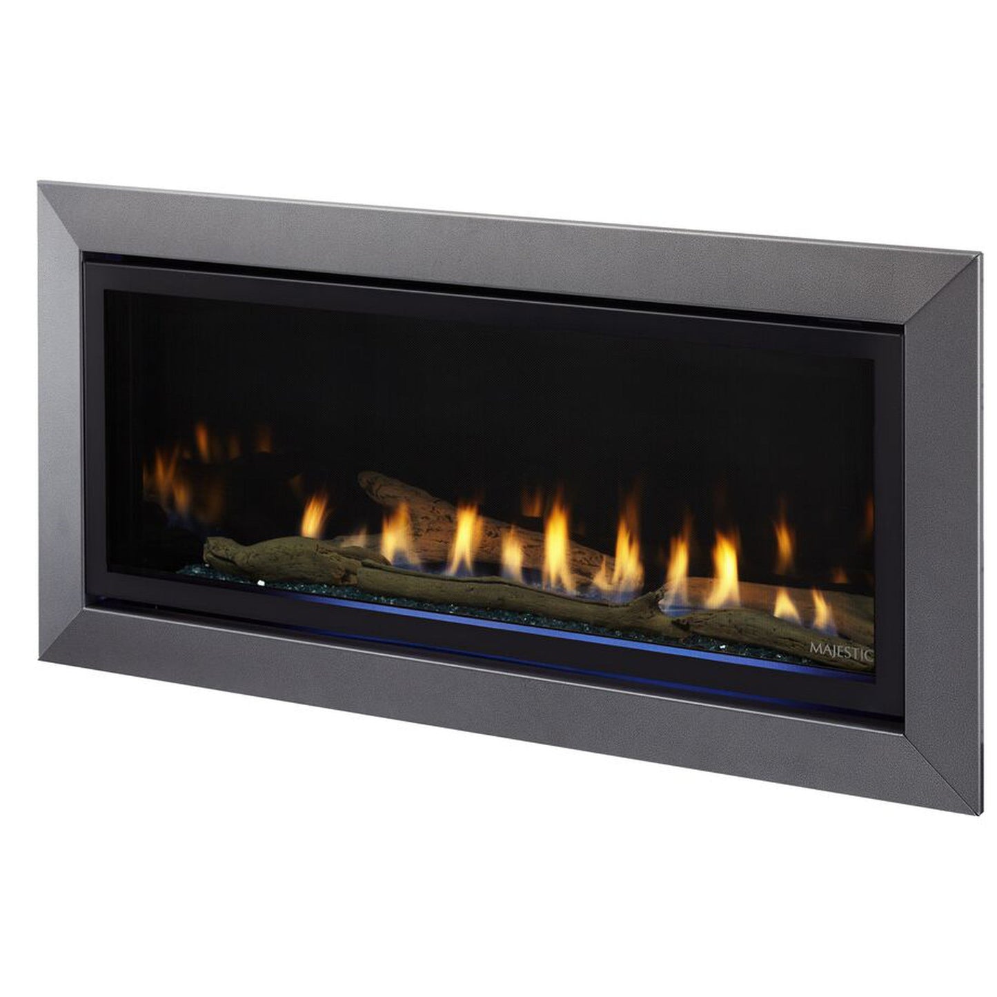 Majestic Jade 42" Linear Contemporary Direct Vent Natural Gas Fireplace With IntelliFire Touch Ignition System