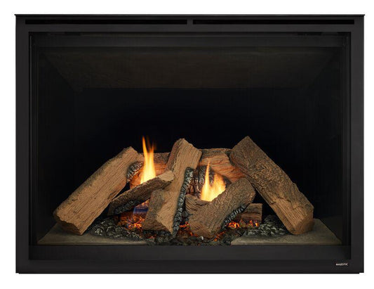 Majestic Meridian Platinum 42" Traditional Top/Rear Direct Vent Propane Gas Fireplace With IntelliFire Touch ignition System