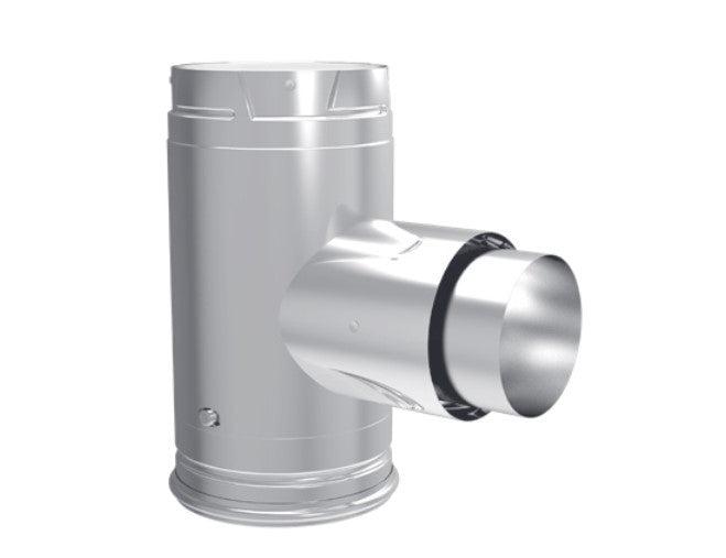 Majestic PelletVent Pro 3" Adapter Tee With Clean-Out Tee Cap
