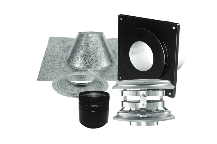 Majestic PelletVent Pro 3" Vertical Kit for Flat Ceiling