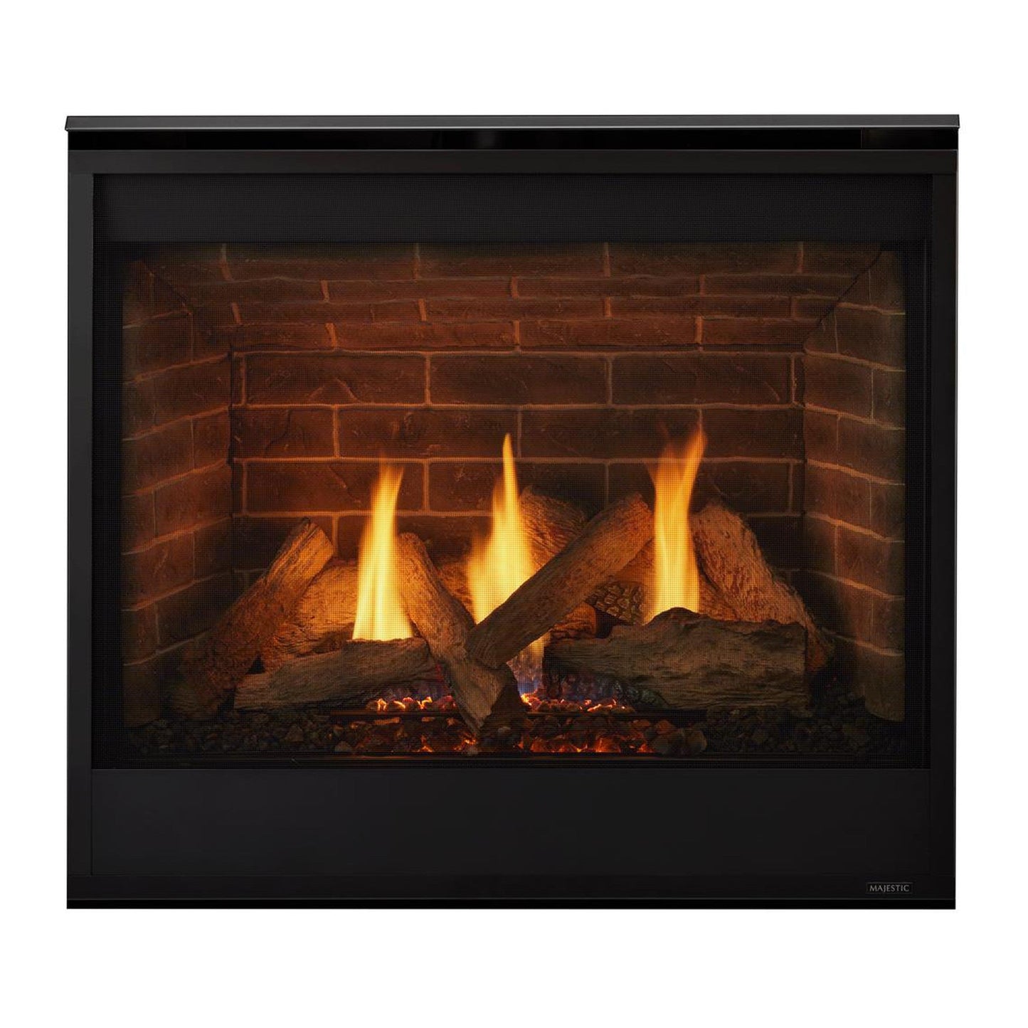 Majestic Quartz 36" Traditional Top/Rear Direct Vent Natural Gas Fireplace With IntelliFire Touch Ignition System