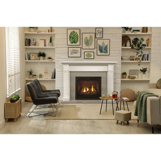 Majestic Quartz Platinum 36" Traditional Top/Rear Direct Vent Natural Gas Fireplace With IntelliFire Touch Ignition System