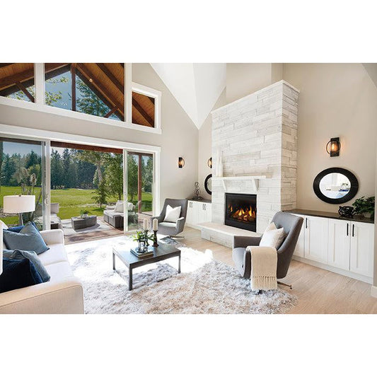 Majestic Quartz Platinum 36" Traditional Top/Rear Direct Vent Propane Gas Fireplace With IntelliFire Touch Ignition System