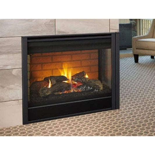 Majestic Right Corner 36" Traditional Direct Vent Natural Gas Fireplace With IntelliFire Touch Ignition System