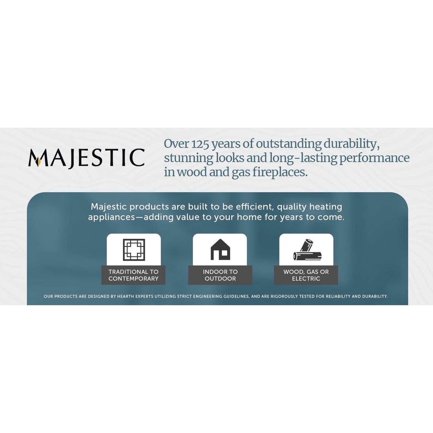 Majestic Ruby 25" Traditional Direct Vent Natural Gas Fireplace Insert With IntelliFire Touch Ignition System