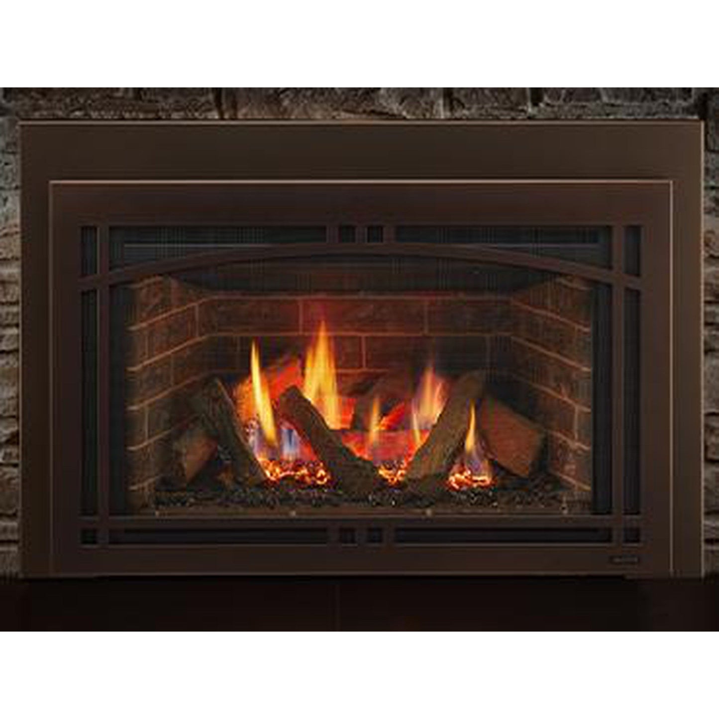 Majestic Ruby 25" Traditional Direct Vent Natural Gas Fireplace Insert With IntelliFire Touch Ignition System