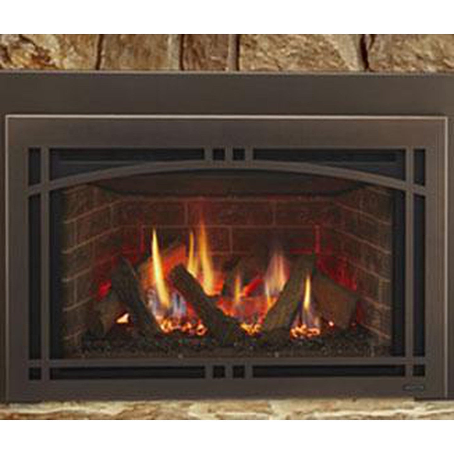 Majestic Ruby 25" Traditional Direct Vent Natural Gas Fireplace Insert With IntelliFire Touch Ignition System