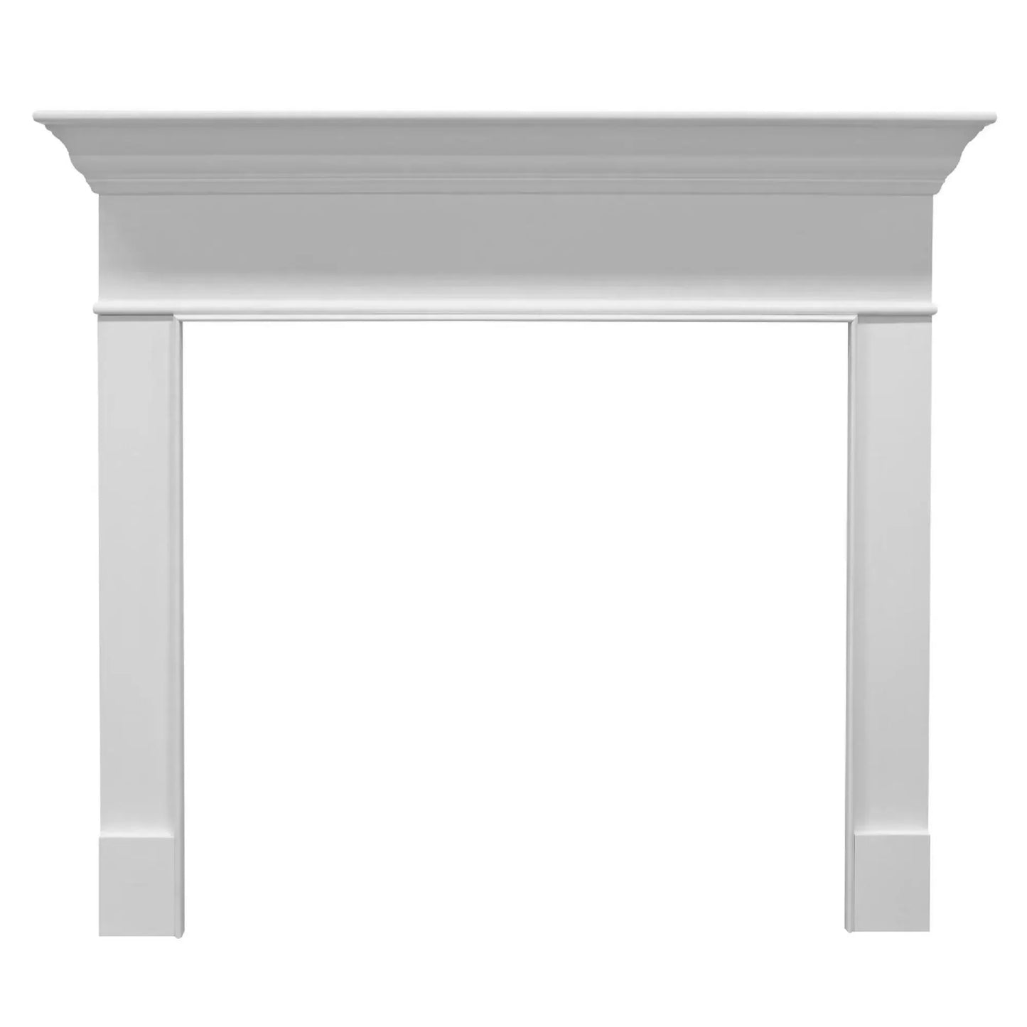 Majestic Select Series Wescott C 53" Primed MDF Transitional Style Flush Wood Fireplace Mantel With Custom Provincial Stain Color
