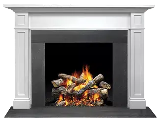 Majestic Signature Series Acadia B 48" Unfinished Maple Traditional Style Flush Wood Fireplace Mantel With Custom Ebony Stain Color