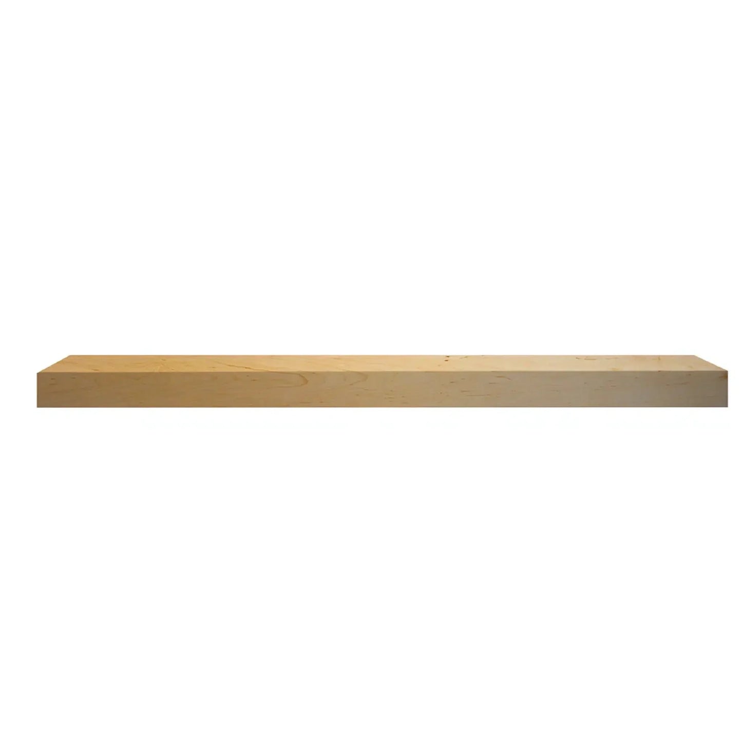 Majestic Signature Series Fillmore 59" Unfinished Maple Transitional Style Wood Mantel Shelf With Custom Ebony Stain Color