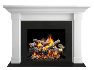 Majestic Signature Series Kenwood B 48" Unfinished Maple Transitional Style Flush Wood Fireplace Mantel With Custom Ebony Stain Color