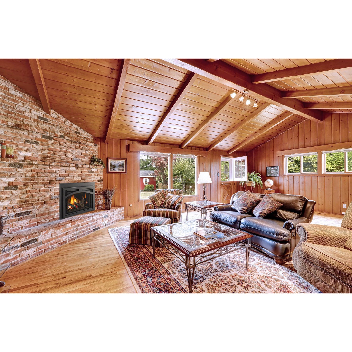 Majestic Trilliant Medium 30" Traditional Direct Vent Natural Gas Fireplace Insert With IntelliFire Touch Ignition System