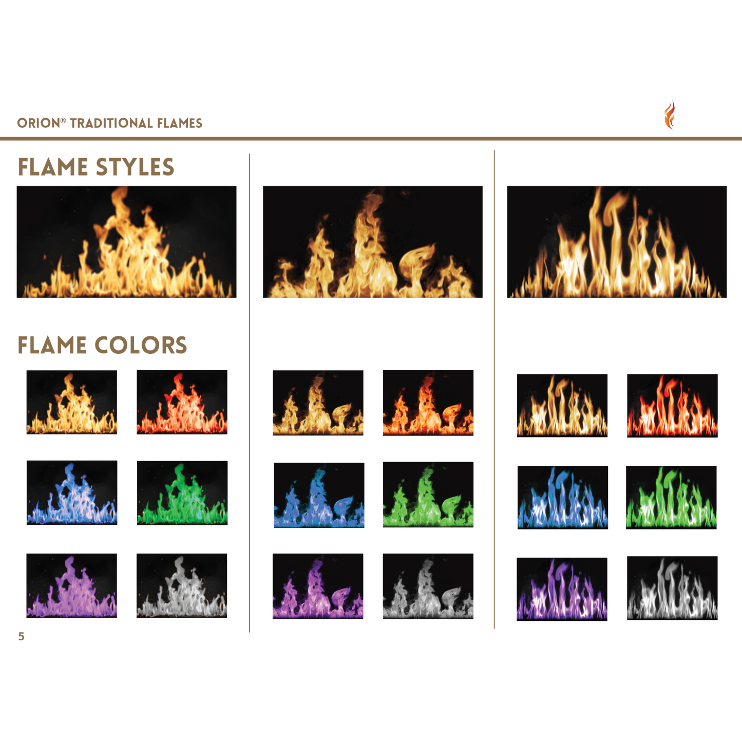 Modern Flames Orion Traditional Virtual 36" Built-in Electric Fireplace Insert