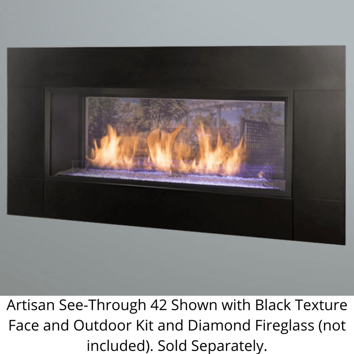 Monessen 42" Artisan Vent Free See-Through Linear Fireplace with Signature Command Control