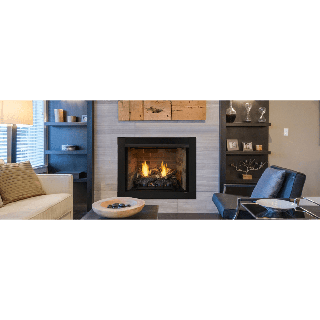 Monessen Attribute 32" Universal Circulating Vent Free Firebox With Radiant Face and Multitonal Brown Reversible Interior Panels