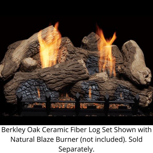 Monessen Berkley Oak 30" Ceramic Fiber Gas Log Set