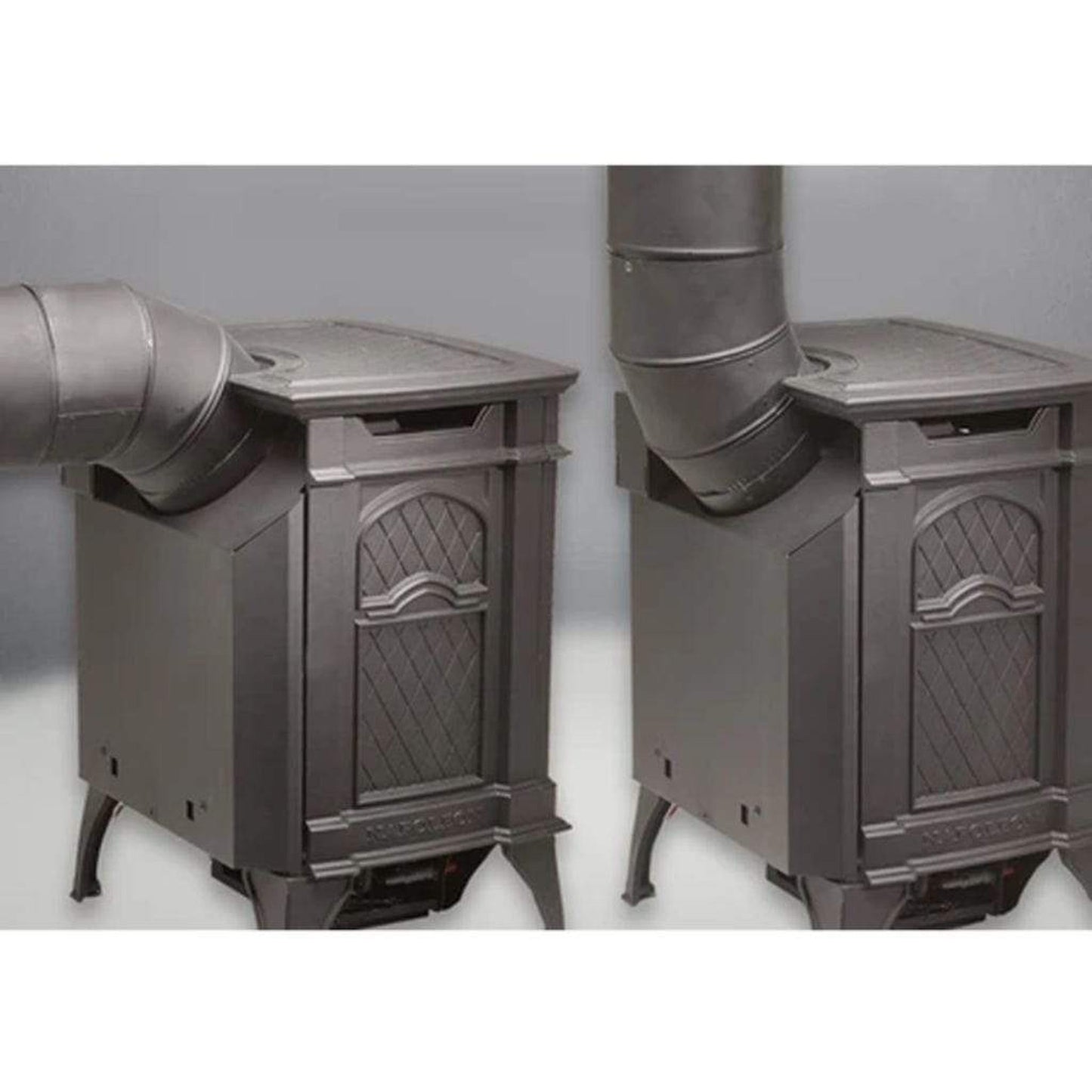 Napoleon Arlington 19" Porcelain Majolica Brown Direct Vent Cast Iron Gas Stove With Electronic Ignition
