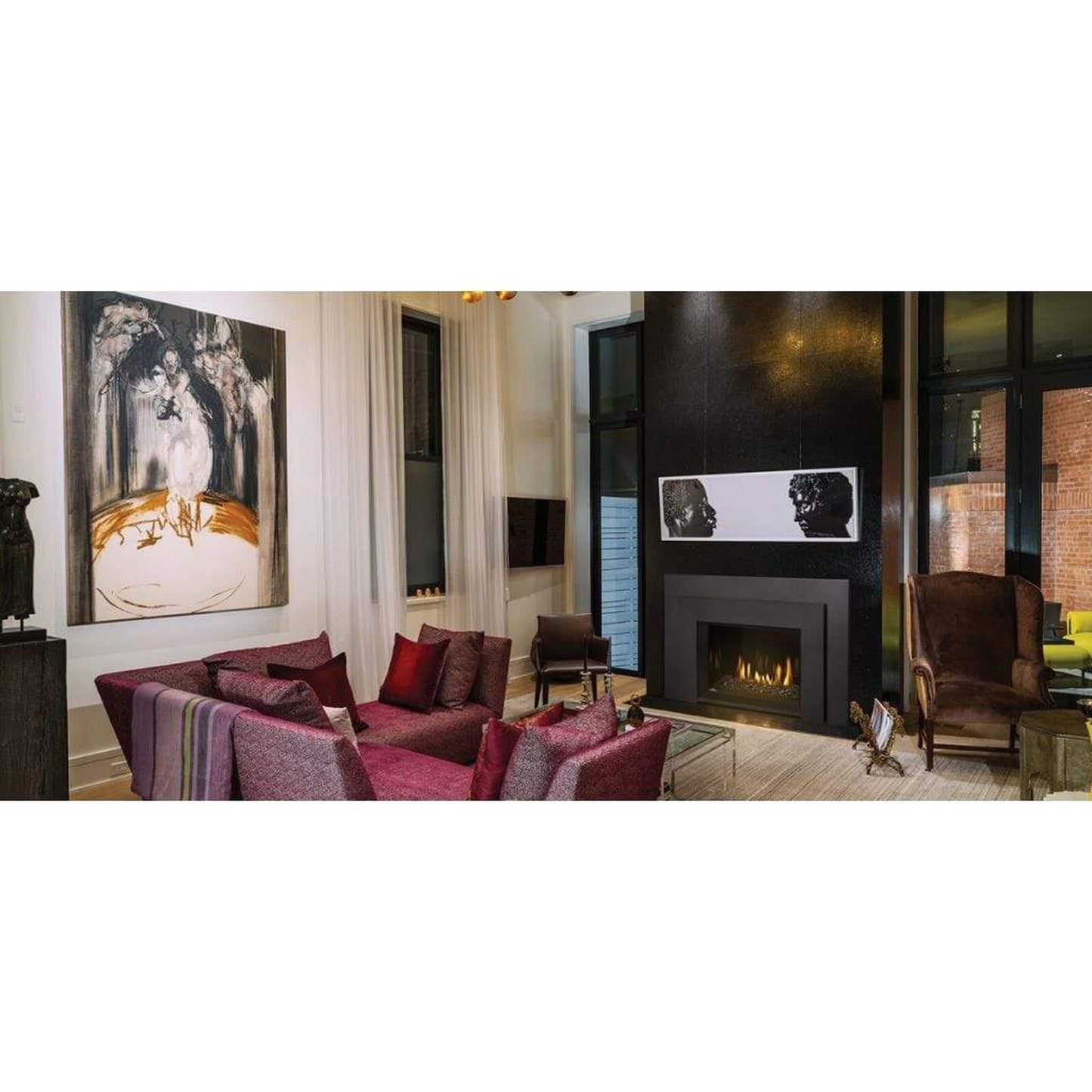 Napoleon 29" Oakville 3 Glass Direct Vent Gas Fireplace Insert